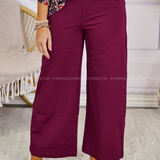 Chic Solid Wide Leg Crop - 10 Colors* FINAL SALE *