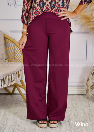 Chic Solid Wide Leg - 9 Colors