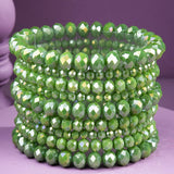 Steph Glass Bead 9 Set Bracelet - 2 Styles