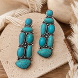 Turquoise Howlite Earrings (matches Initial Necklace)