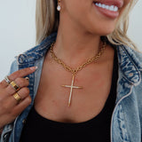 Luxe Cross Necklace by Chan Sutt - PREORDER