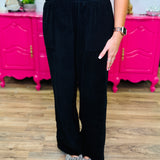 Corduroy Pants - Black - LAST ONES FINAL SALE