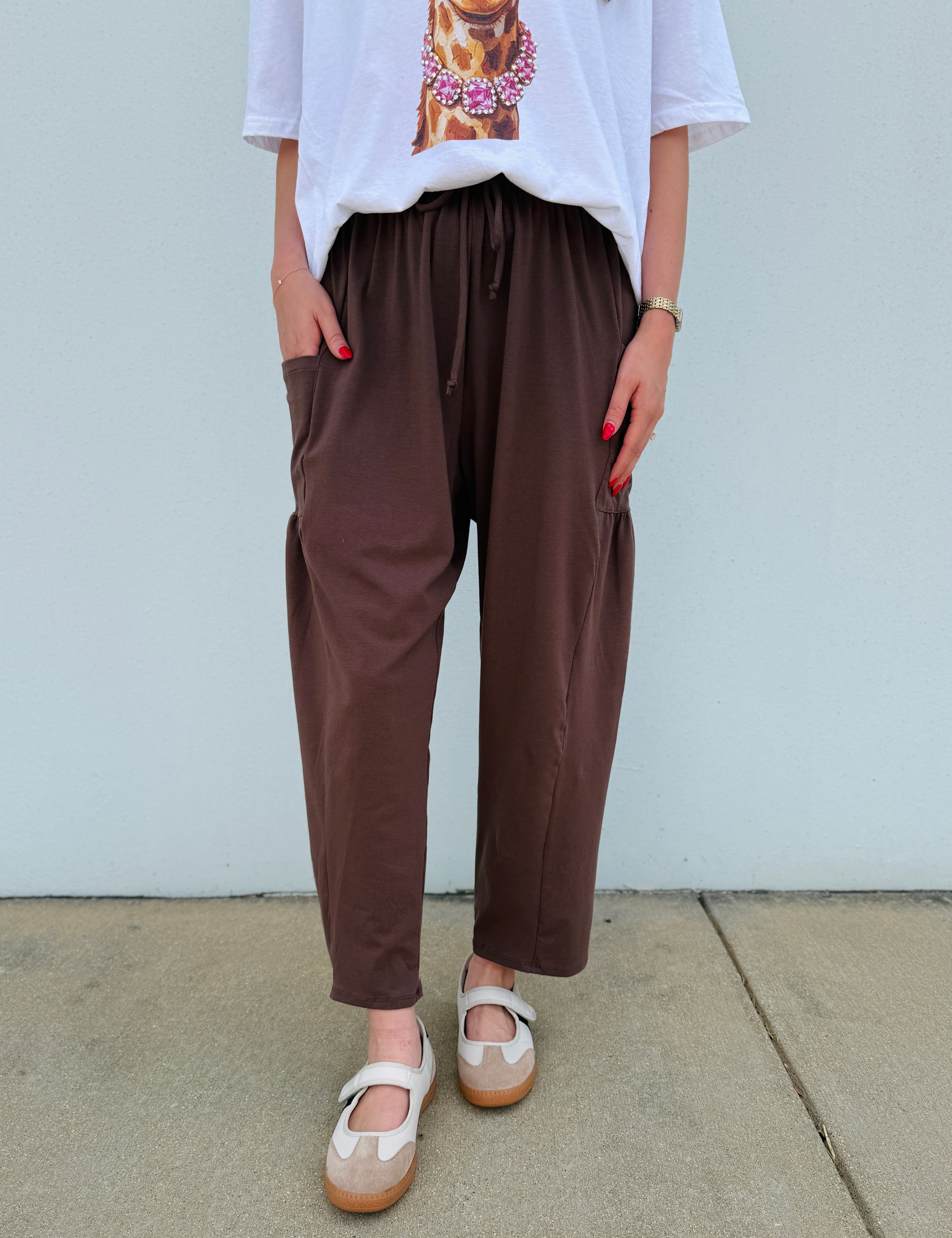 Signature Boho Lounge Pants - Brown