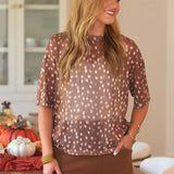 PREORDER - Emma Mesh Tee - Oh Deer