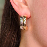 Julia Two-Tone Hoop Earrings