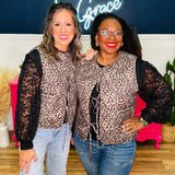 Leona Leopard Quilted Vest - LAST ONES FINAL SALE