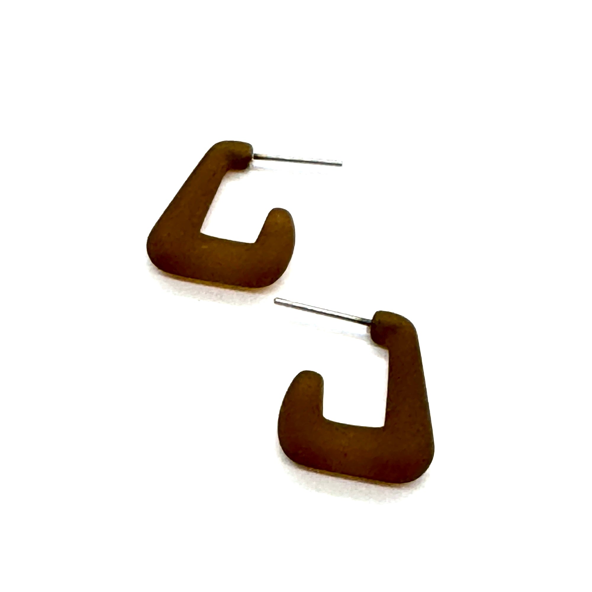 Elle Frosted Hoop Earrings - PREORDER