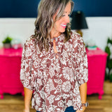 Boho Printed Blouse - FINAL SALE