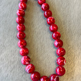 Tori Round Marble Statement Necklace