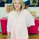 Blush Bloom Lace Top