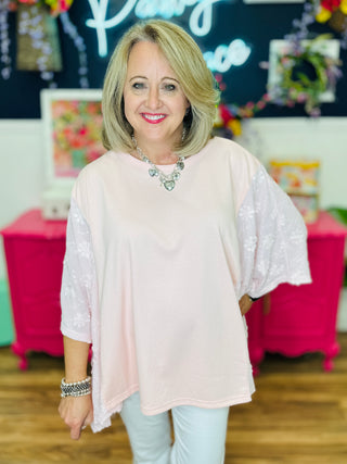 Blush Bloom Lace Top