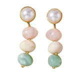Janel Beaded Pearl Earrings - PREORDER
