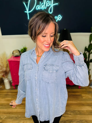 Long Sleeve Tencel Shirt