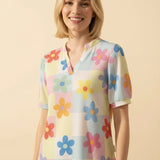 Willow Breeze Days Top - Pink Multi
