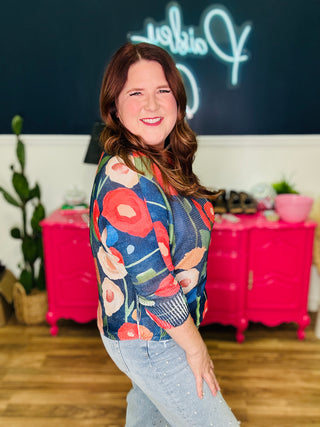 Ivy Painted Poppy Top