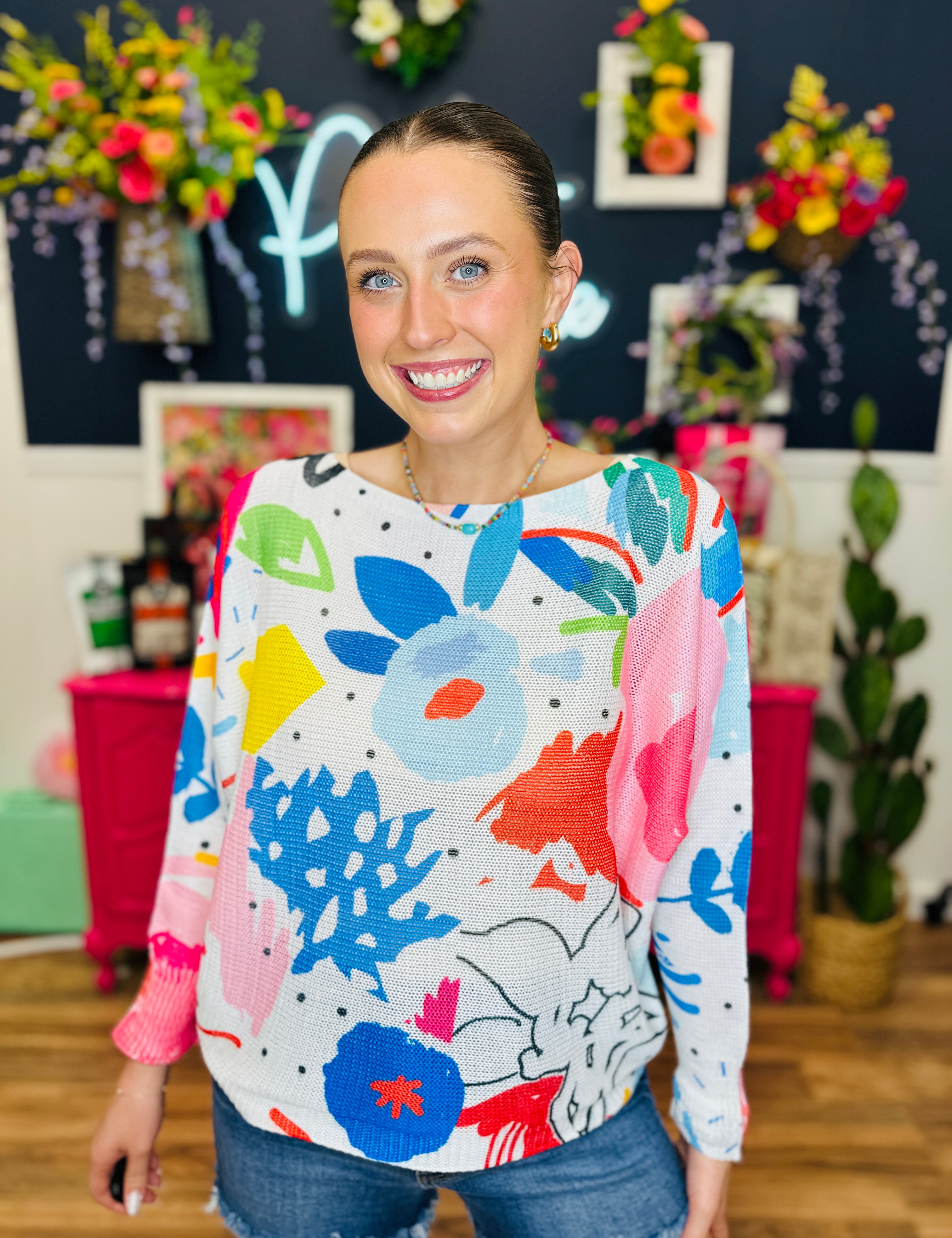 Painted In Petals Top