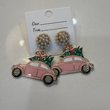 Love Bug Christmas Earrings