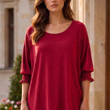Pretty Little Detour Top - Jewel Red
