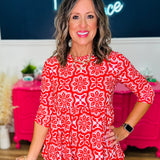 Arden Geo Floral Top