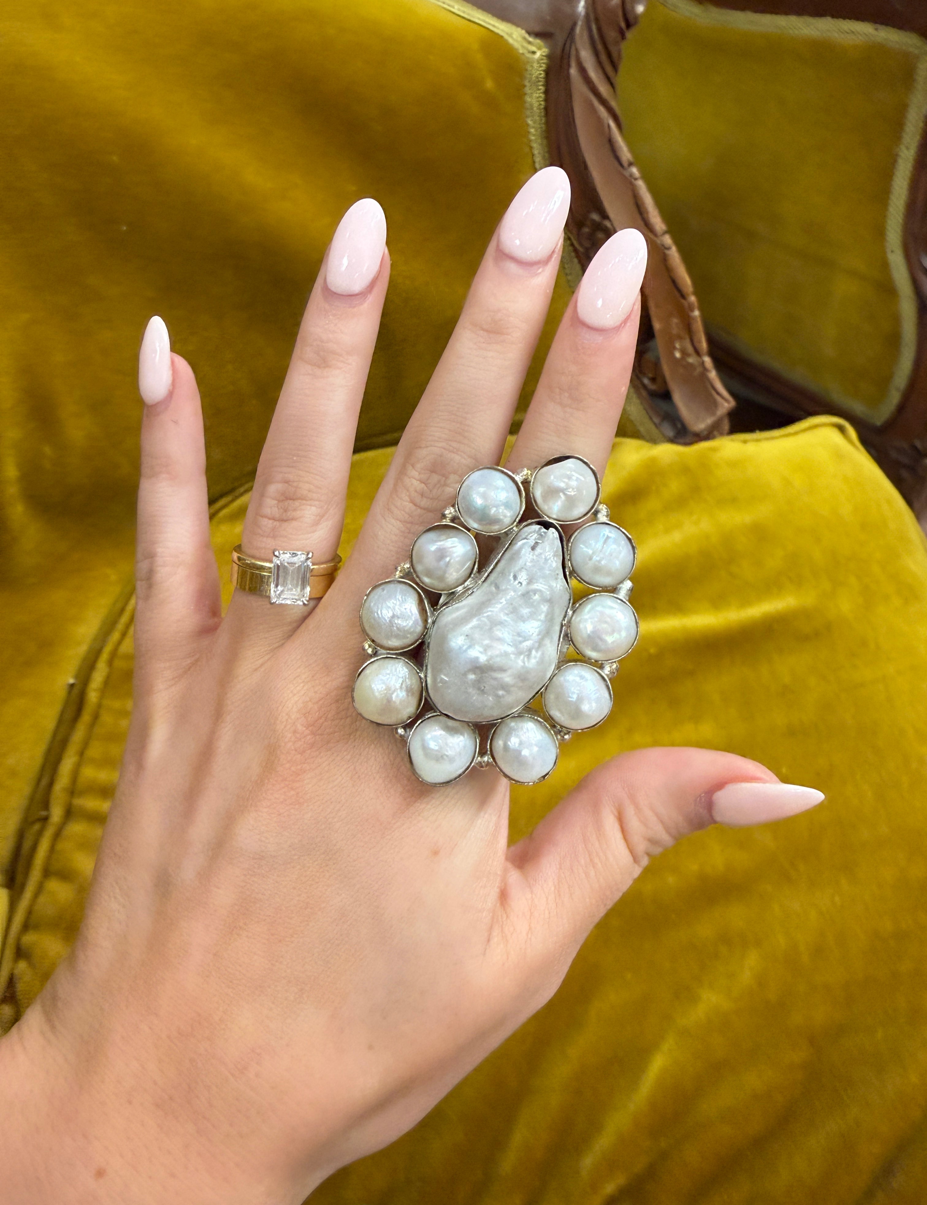 Pearl & Silver Ring