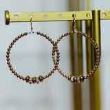 Lowell Round Beaded Earrings - 2 Styles