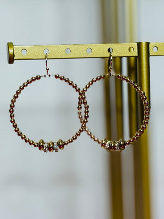 Lowell Round Beaded Earrings - 2 Styles