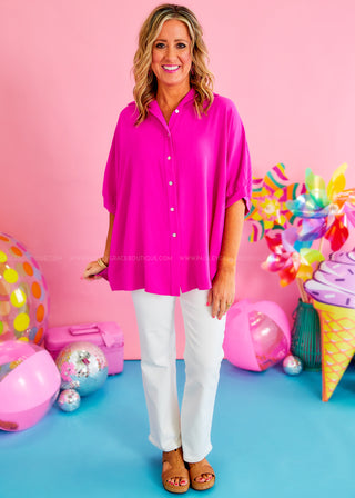 Under The Sun Top - Magenta - LAST ONES FINAL SALE* FINAL SALE *