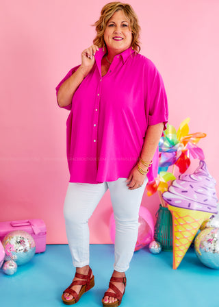 Under The Sun Top - Magenta - LAST ONES FINAL SALE* FINAL SALE *