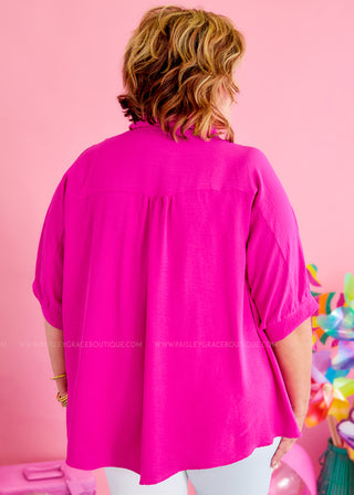 Under The Sun Top - Magenta - LAST ONES FINAL SALE* FINAL SALE *