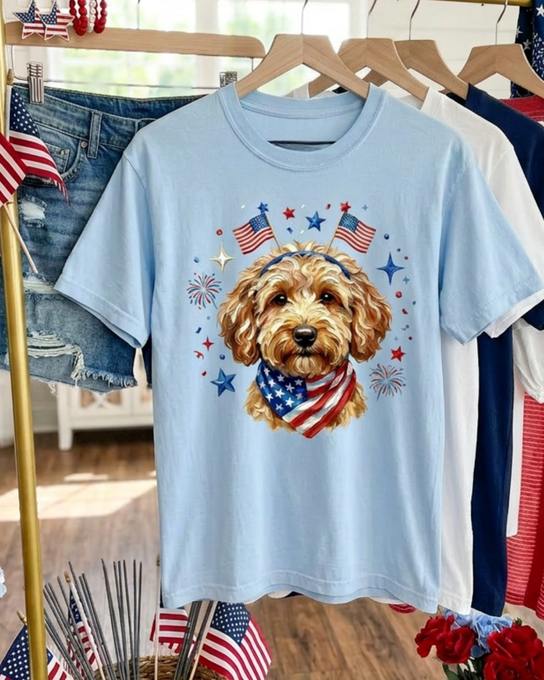 Patriotic Pup Graphic Tee