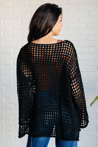 Ask Anyway Fishnet Sweater - MONDAY MAGIC