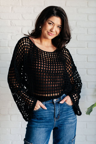 Ask Anyway Fishnet Sweater - MONDAY MAGIC