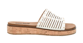 At Ease Sandals - White by Corkys