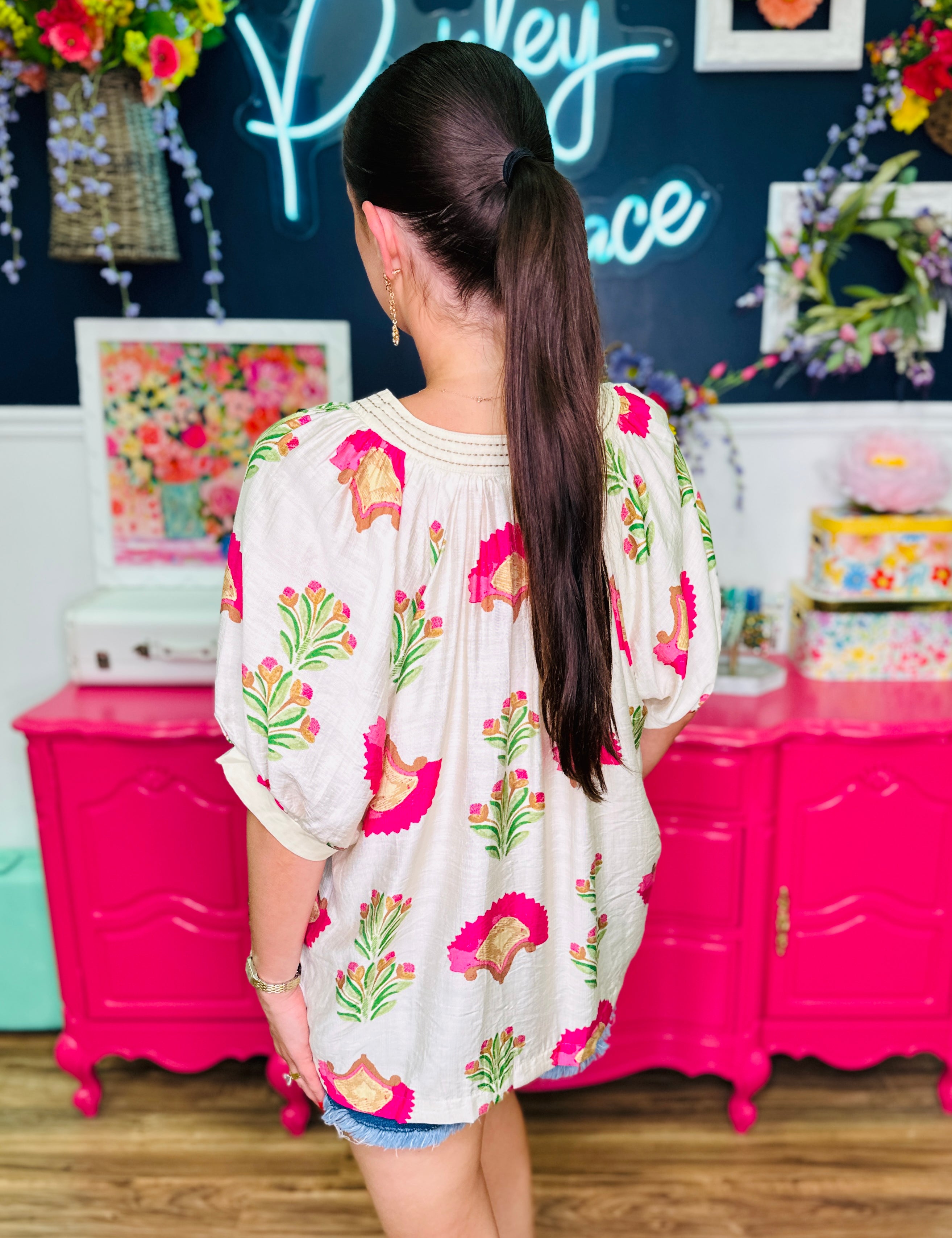 Bloom Essence Top - Cream