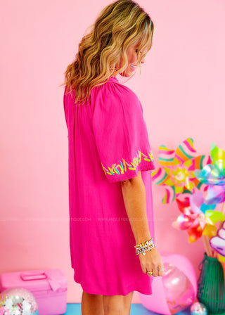 Never Been Better Dress - Hot Pink* FINAL SALE *