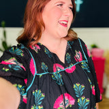 Smocked Boho Tassel Tunic Top - LAST ONES FINAL SALE