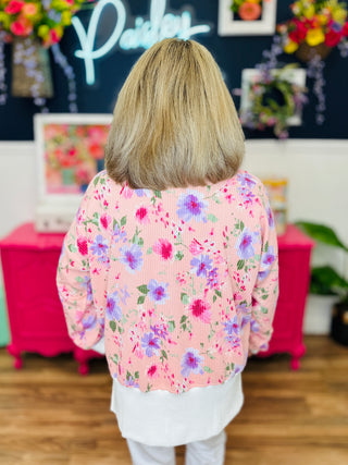 Gentle Days Top  - Pink Floral