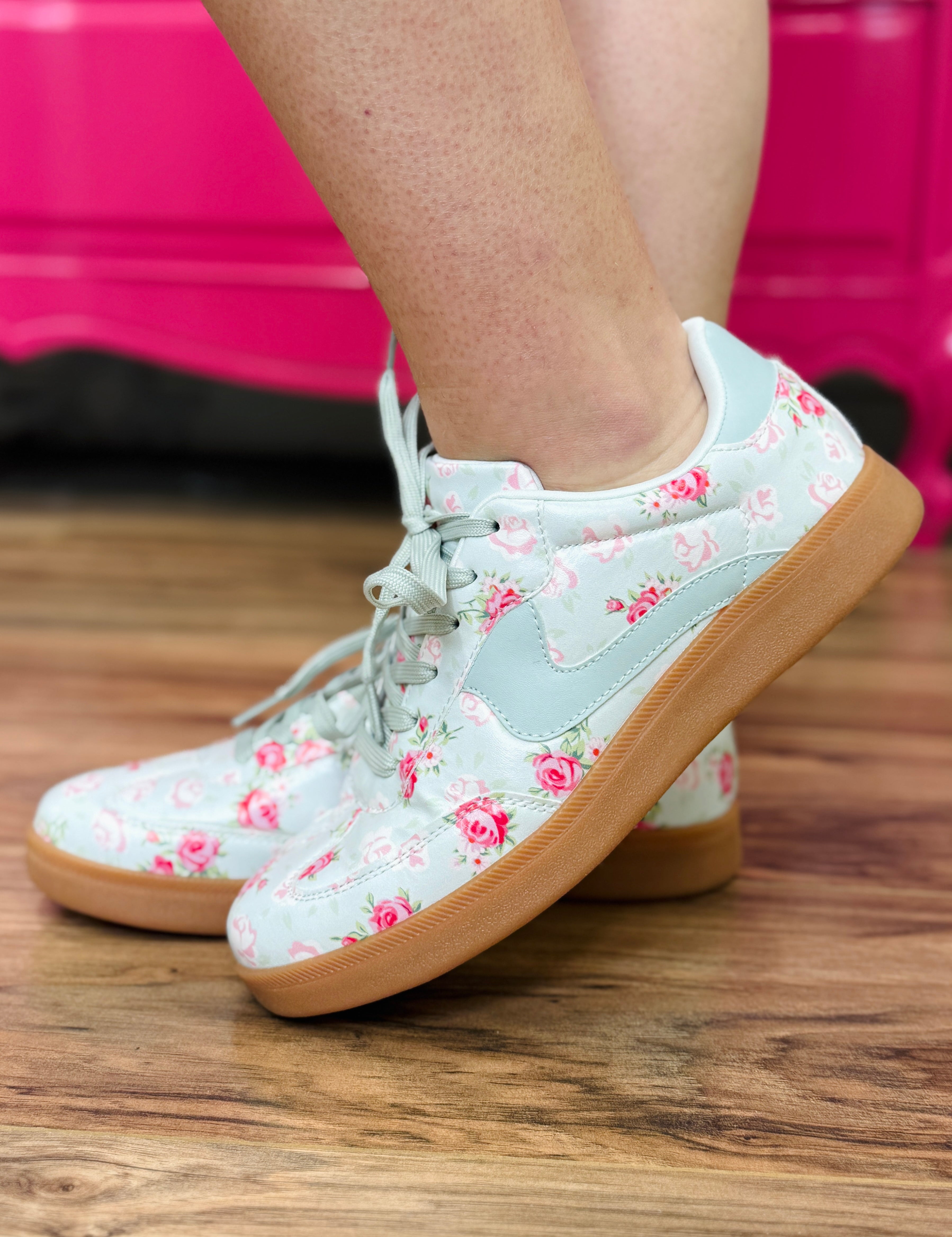 Tiffany Floral Sneaker - Mint