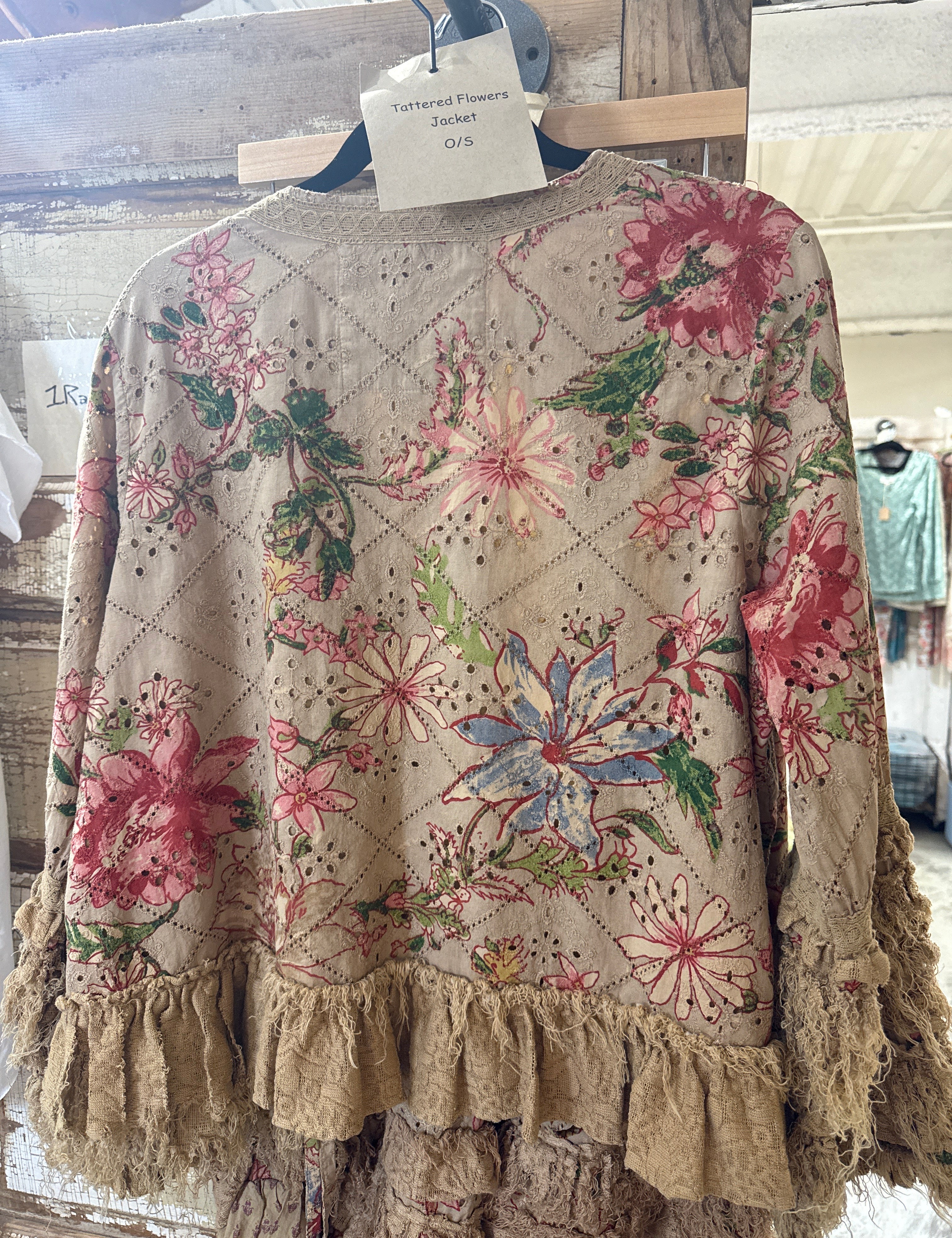 Tattered Flowers Jacket - PREORDER