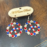 Patriotic Peace Earrings