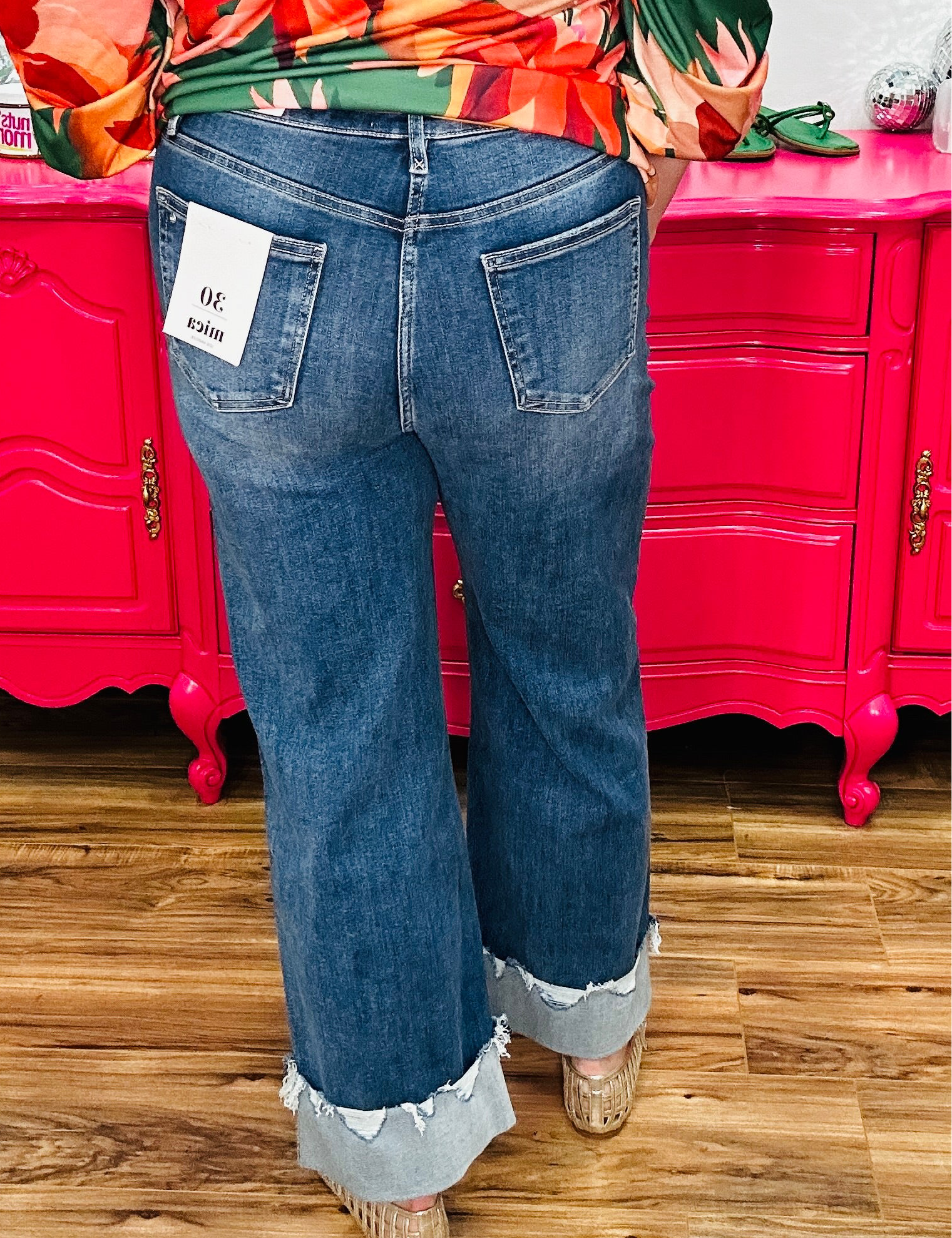 Just This Once Straight Leg Jeans By Mica - FINAL SALE