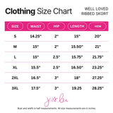 PREORDER - Well Loved Ribbed Skort - Chocolate