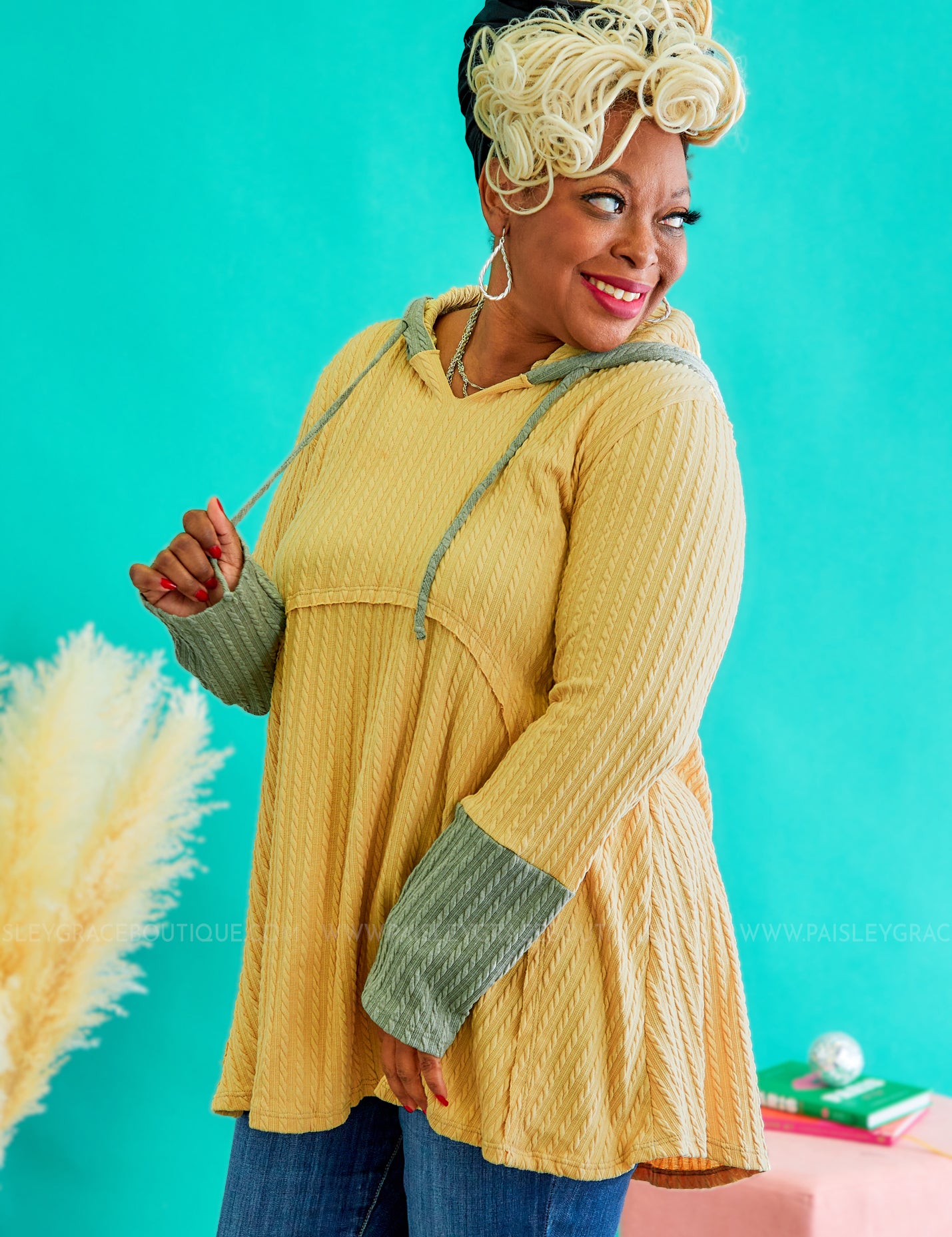 Keep In Mind Hooded Top - Mustard* FINAL SALE *