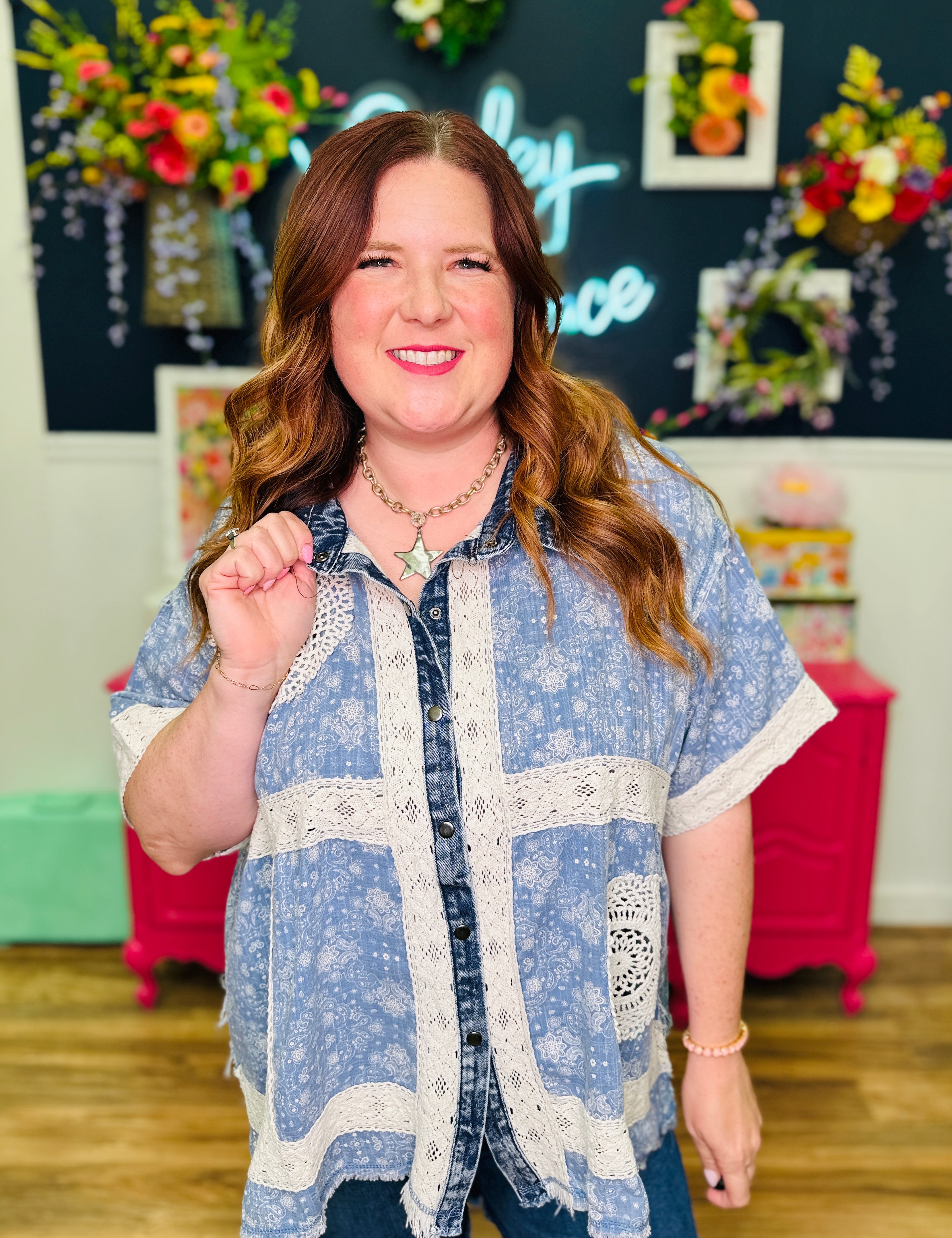 Simple Joy Button Up