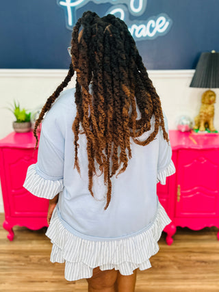 Think About It Top - Blue - FINAL SALE