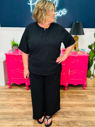 Sweet Tea Sundays Top - Black - FINAL SALE