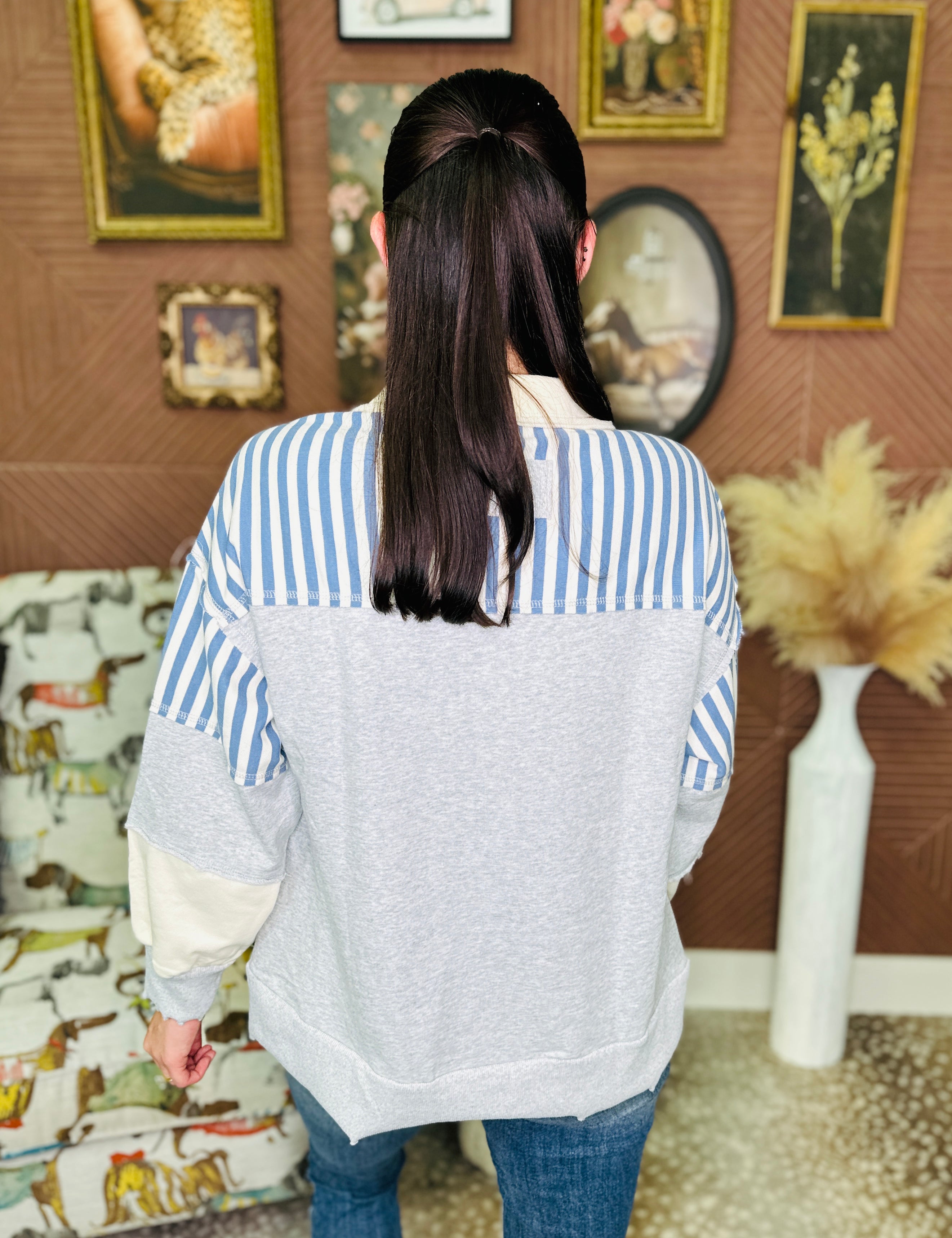 Coastal Contrast Sweatshirt
