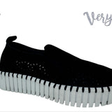 Nicole Slip On Sneakers by Very G - Black