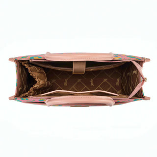 Wrangler Leopard Print Oversized Tote with Strap - Pink