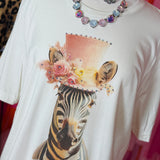 Top Hat Zebra - Boujee Tee